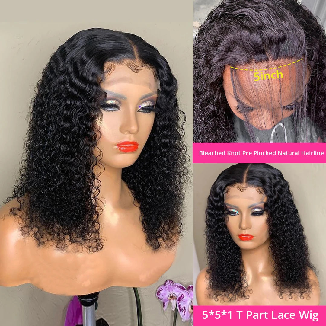 16inch Synthetic Deep Wave Bob Wig