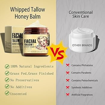Ouhoe Beef Tallow Honey Balm Deep Moisturizing Cream 120g