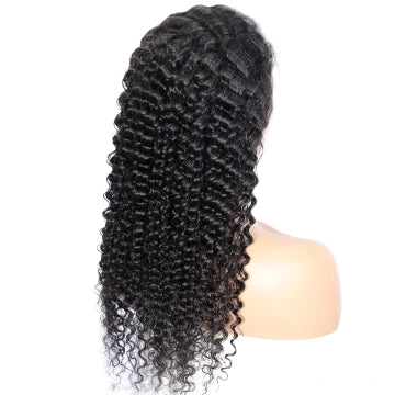 16 Inch Deep Wave 4x4 Closure Human Hair Wig