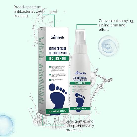 Ximonth Antibacterial Foot Sanitizer With Tea Tree Oil