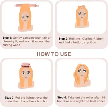 Heatless Satin Curling Rod Set