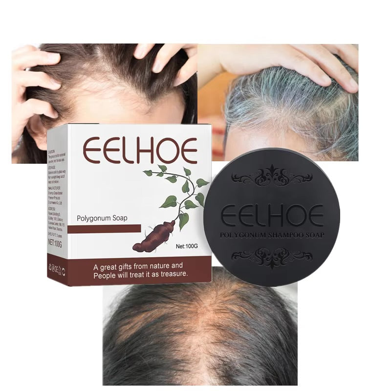 Eelhoe Nourishing Repairing Anti-hair Loss Shampoo Dye Polygonum Bar Soap 100g