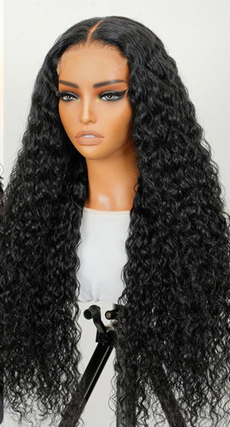 16 Inch Deep Wave 4x4 Closure Human Hair Wig