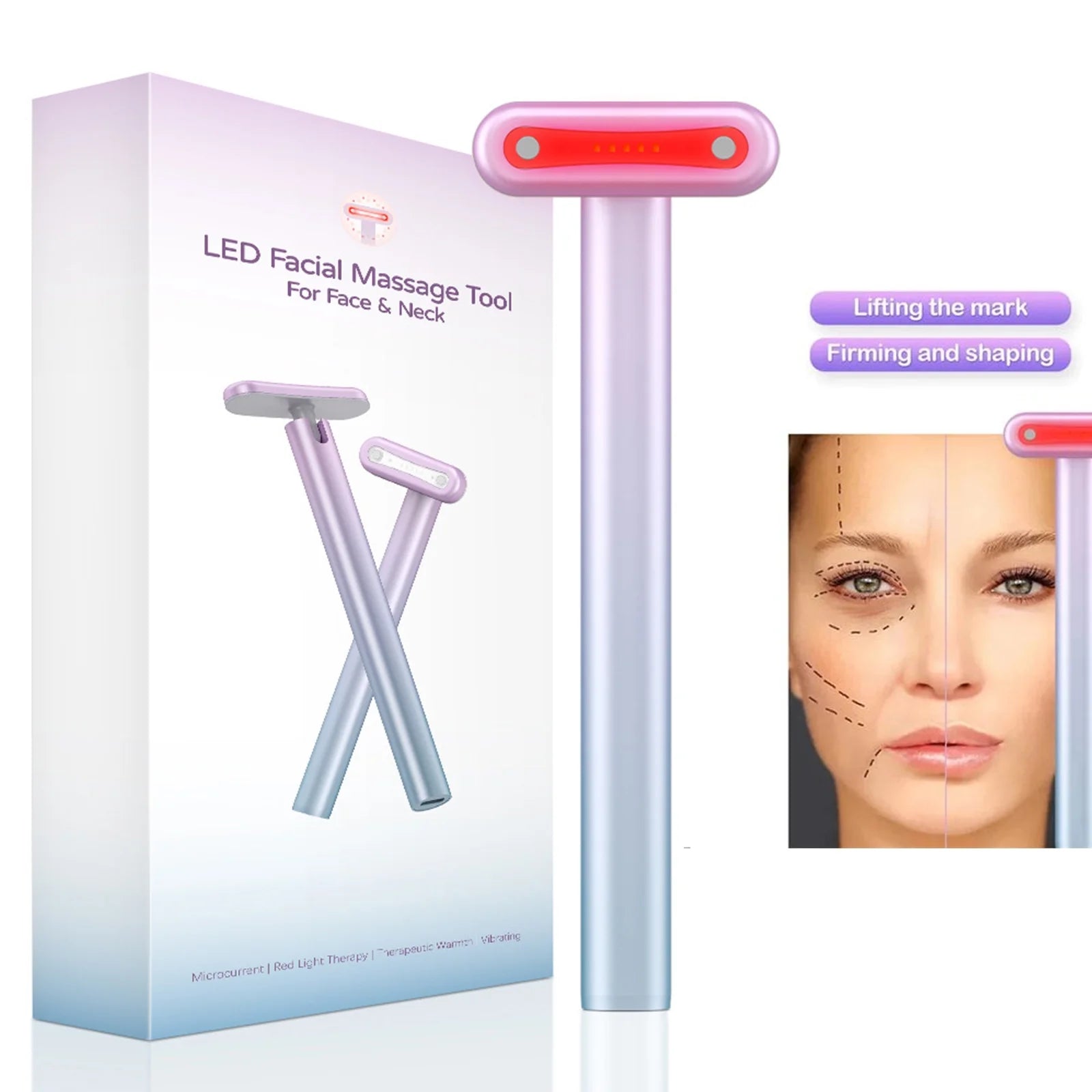 Red Light Therapy Face Massager